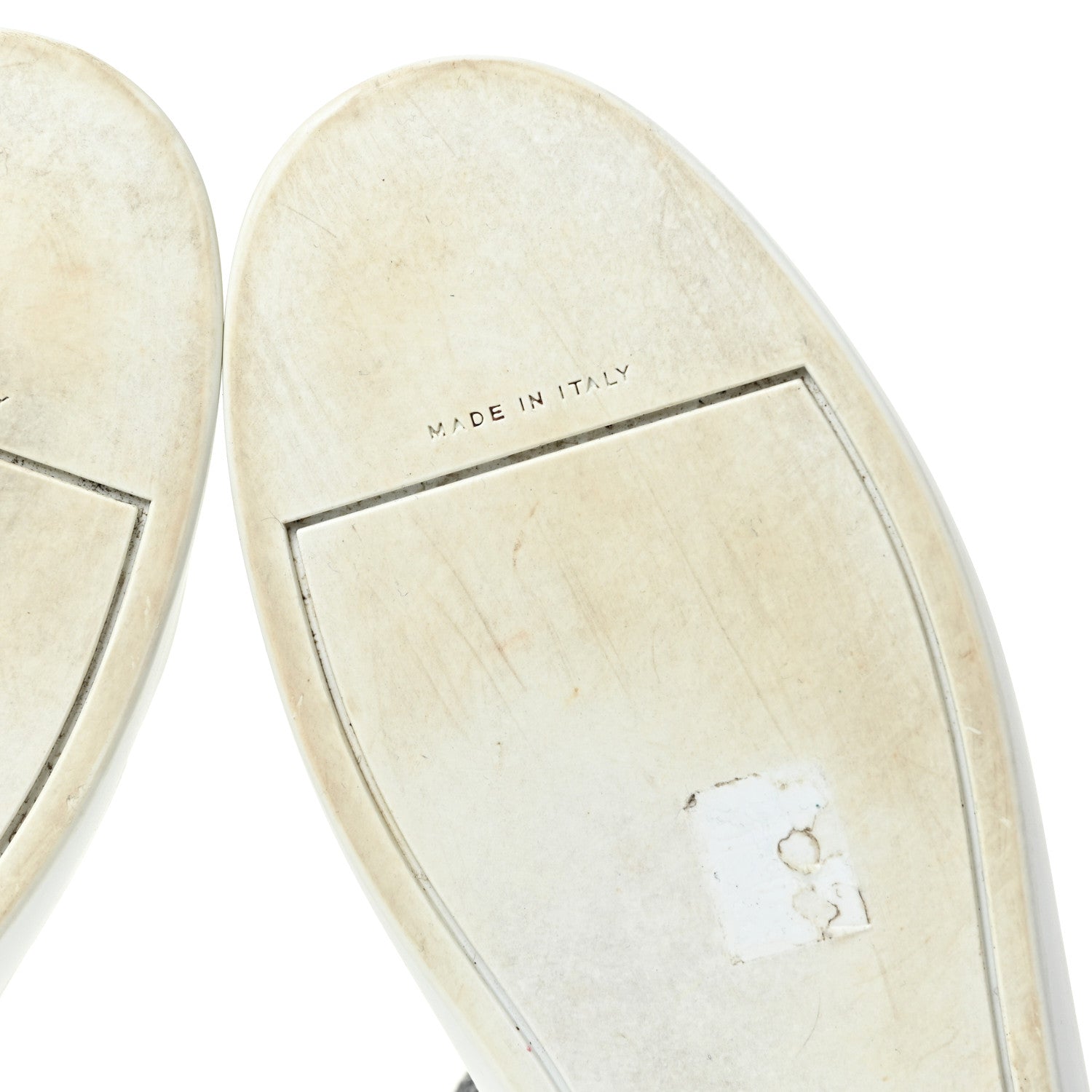 Chanel Iridescent Goatskin Womens Sneakers 40.5 White Silver 8 of 19