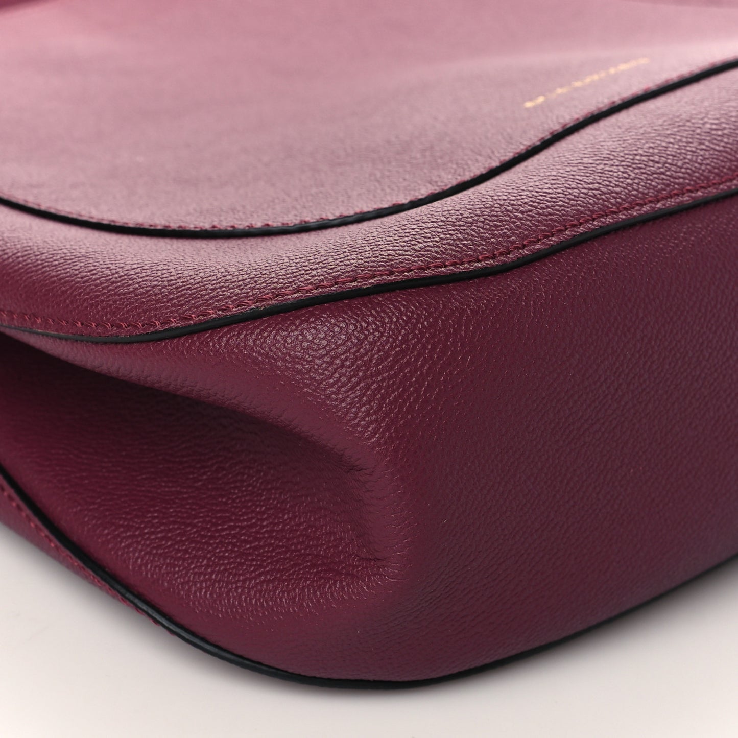 Soft Grain Calfskin Bi-Color Small Elmstone Hobo Dark Plum