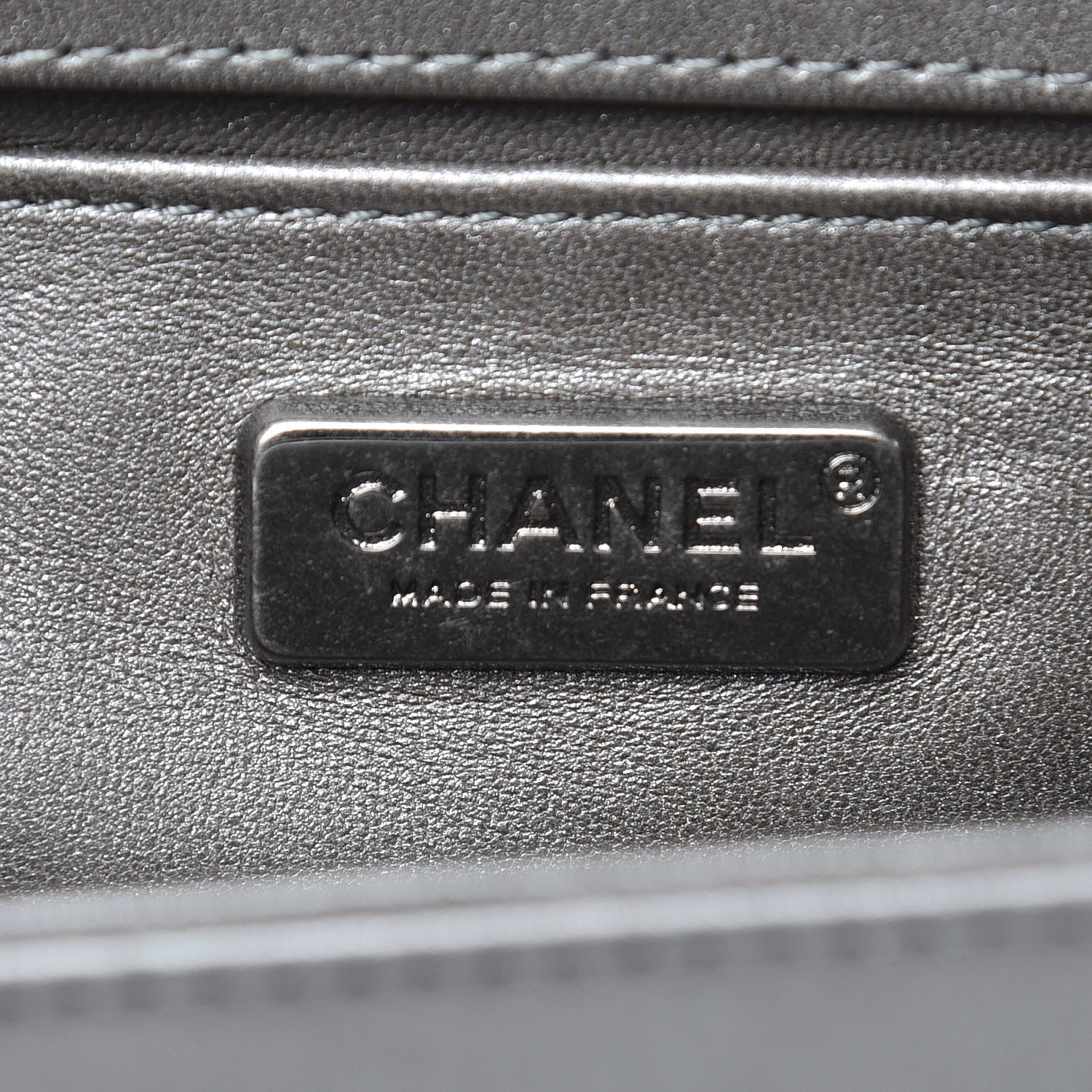 Chanel Galuchat Stingray Small Boy Flap Silver 8 of 16