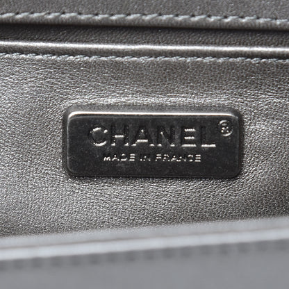 Chanel Galuchat Stingray Small Boy Flap Silver 8 of 16