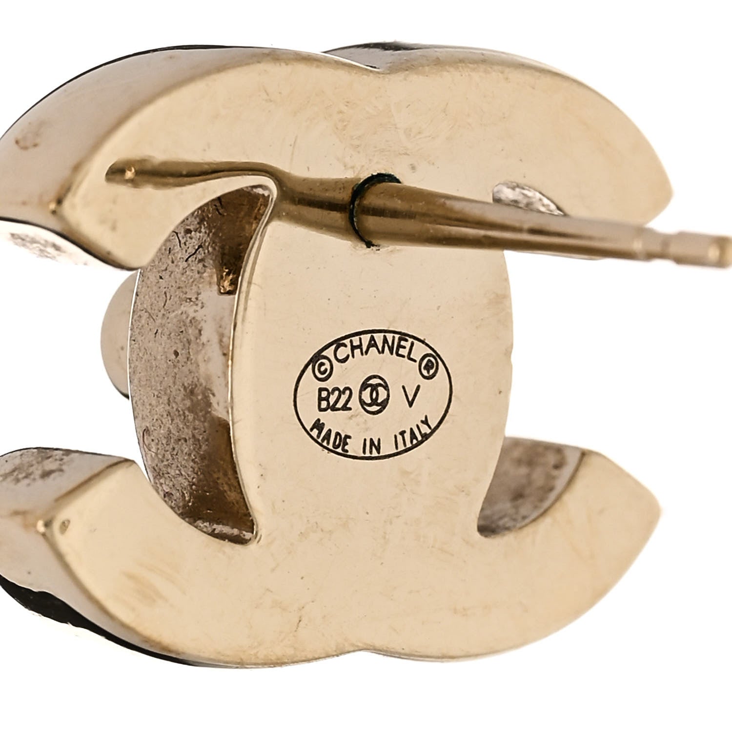 Chanel Metal CC Turnlock Earrings Gold 4 of 4