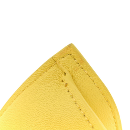 Jacquemus Smooth Calfskin La Petite Pochette Rond Carre Yellow 13 of 13