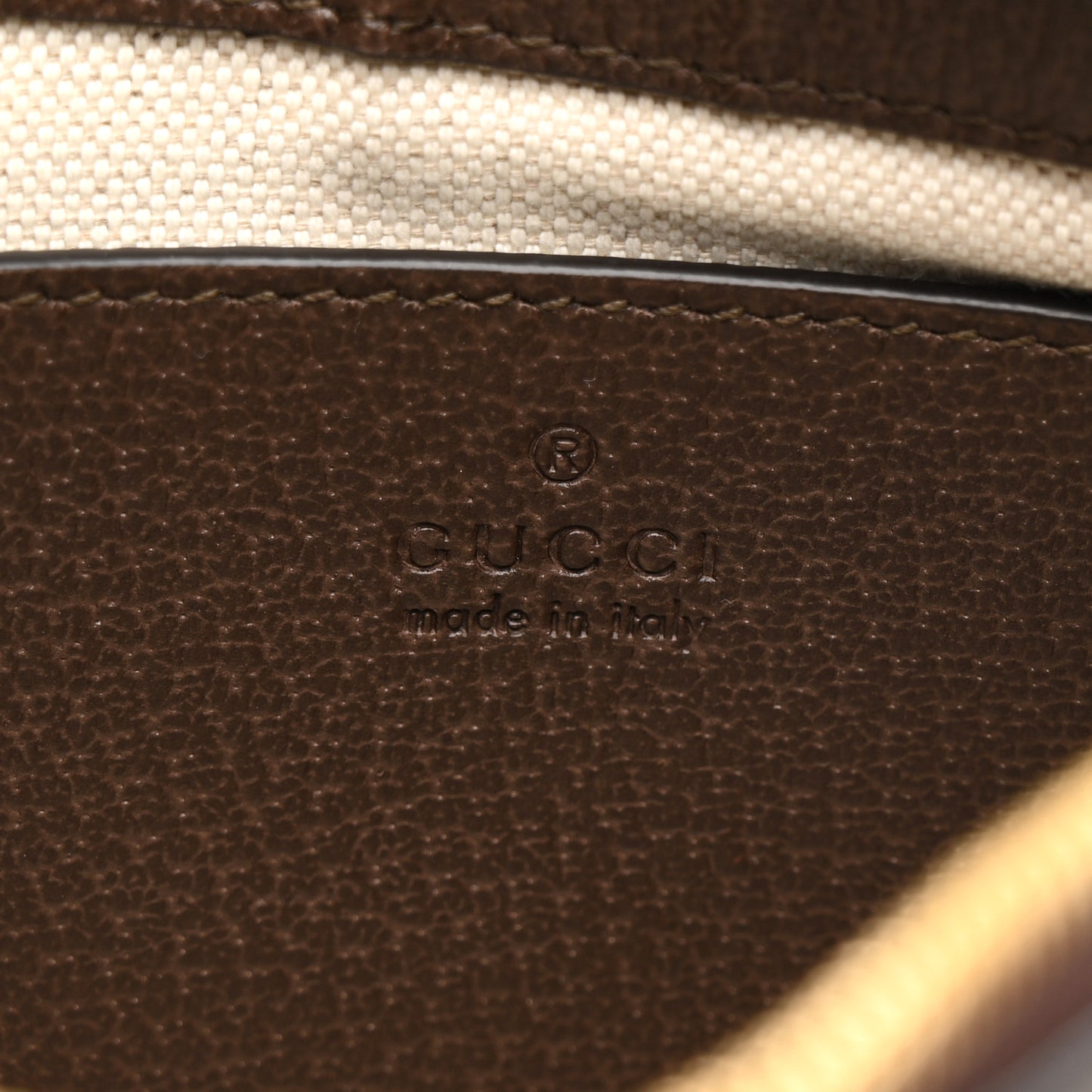 GG Supreme Monogram Textured Dollar Calfskin Web Small Ophidia GG Handbag Beige Ebony New Acero
