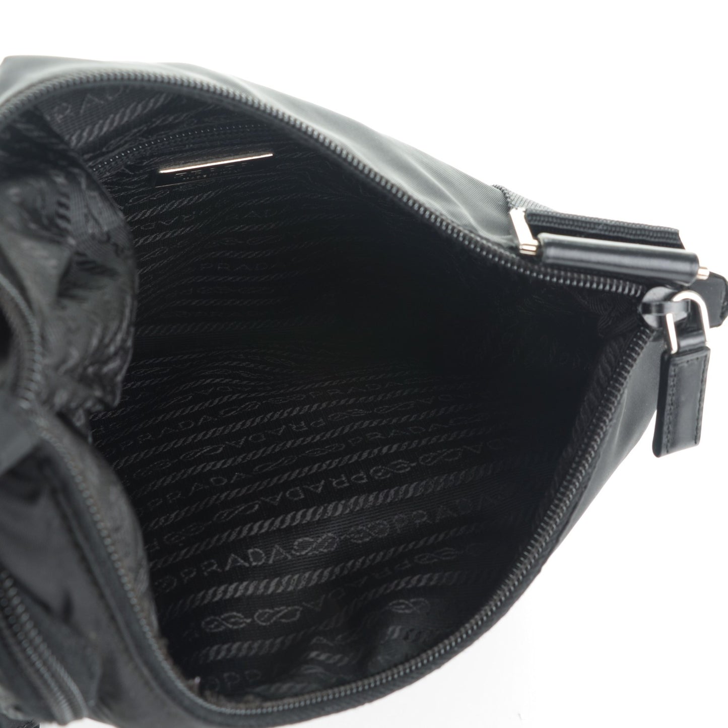 Nylon Vela Sling Messenger Bag Black