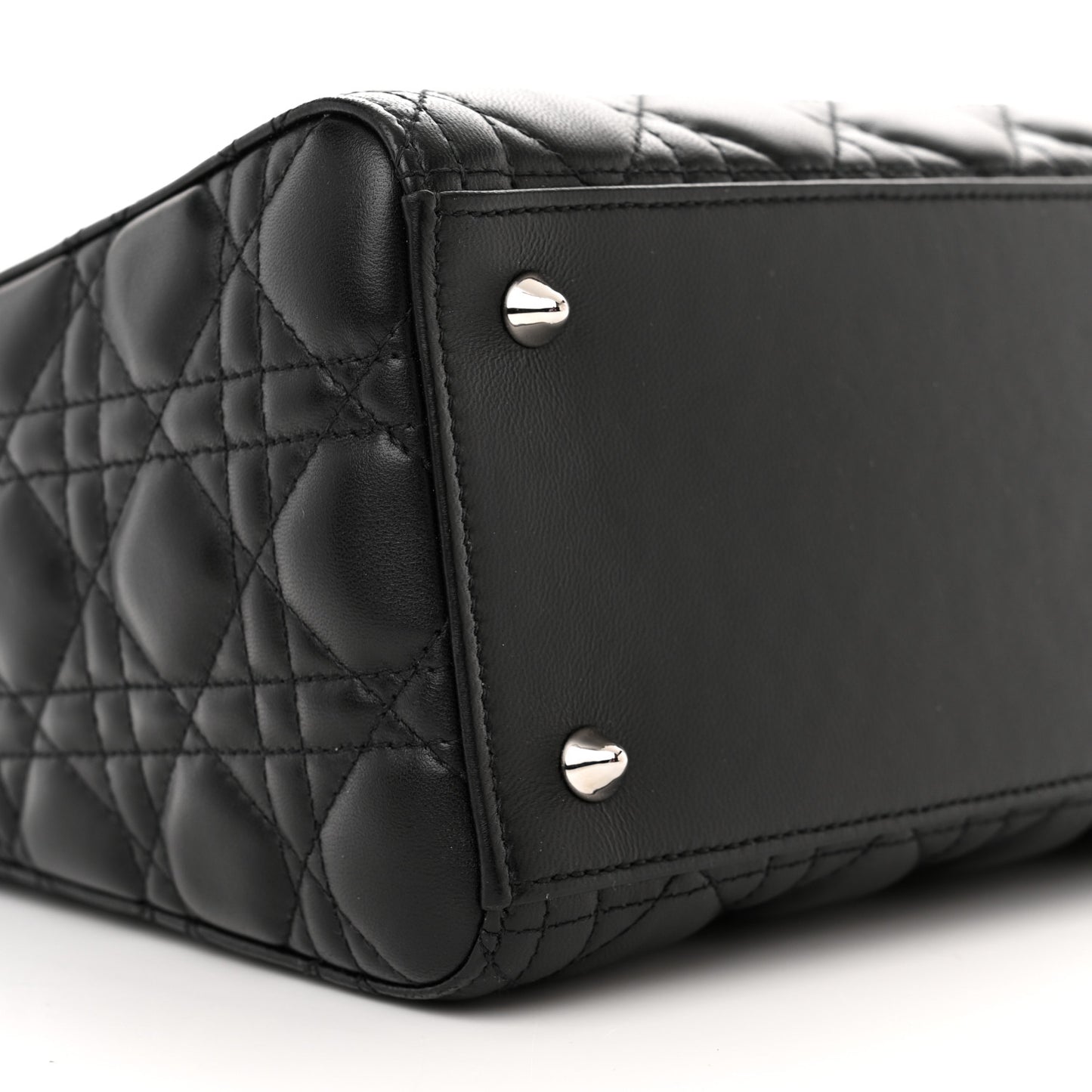 Lambskin Cannage Medium Lady Dior Black