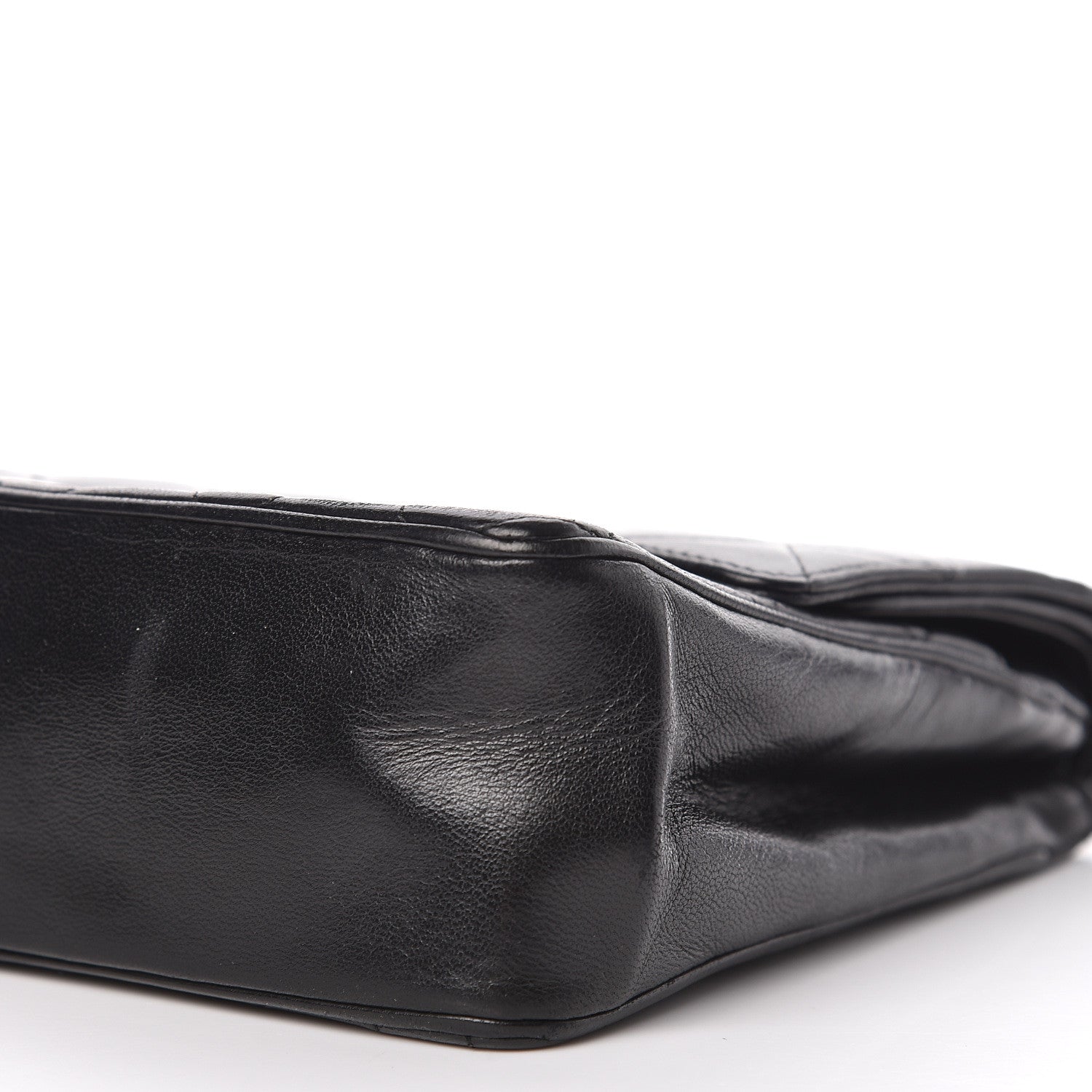 Chanel Lambskin Quilted Medium Double Flap Black 17 of 19