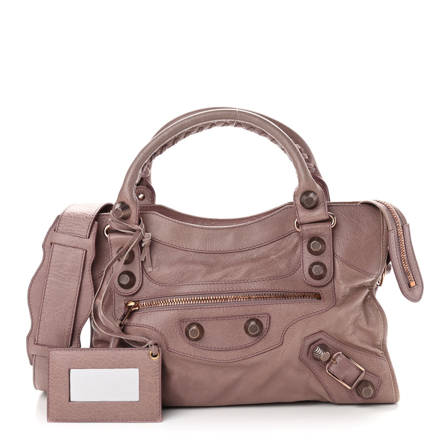 Agneau Giant 21 Rose Gold Hardware City Parme