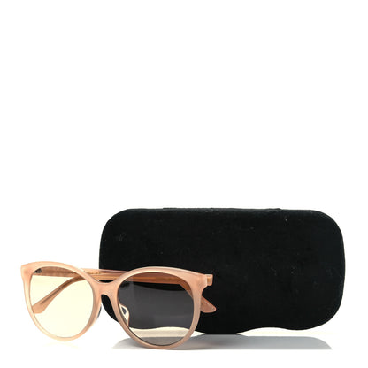 Gucci Acetate Round Frame Crystal Sunglasses GG0729SA Beige 9 of 9