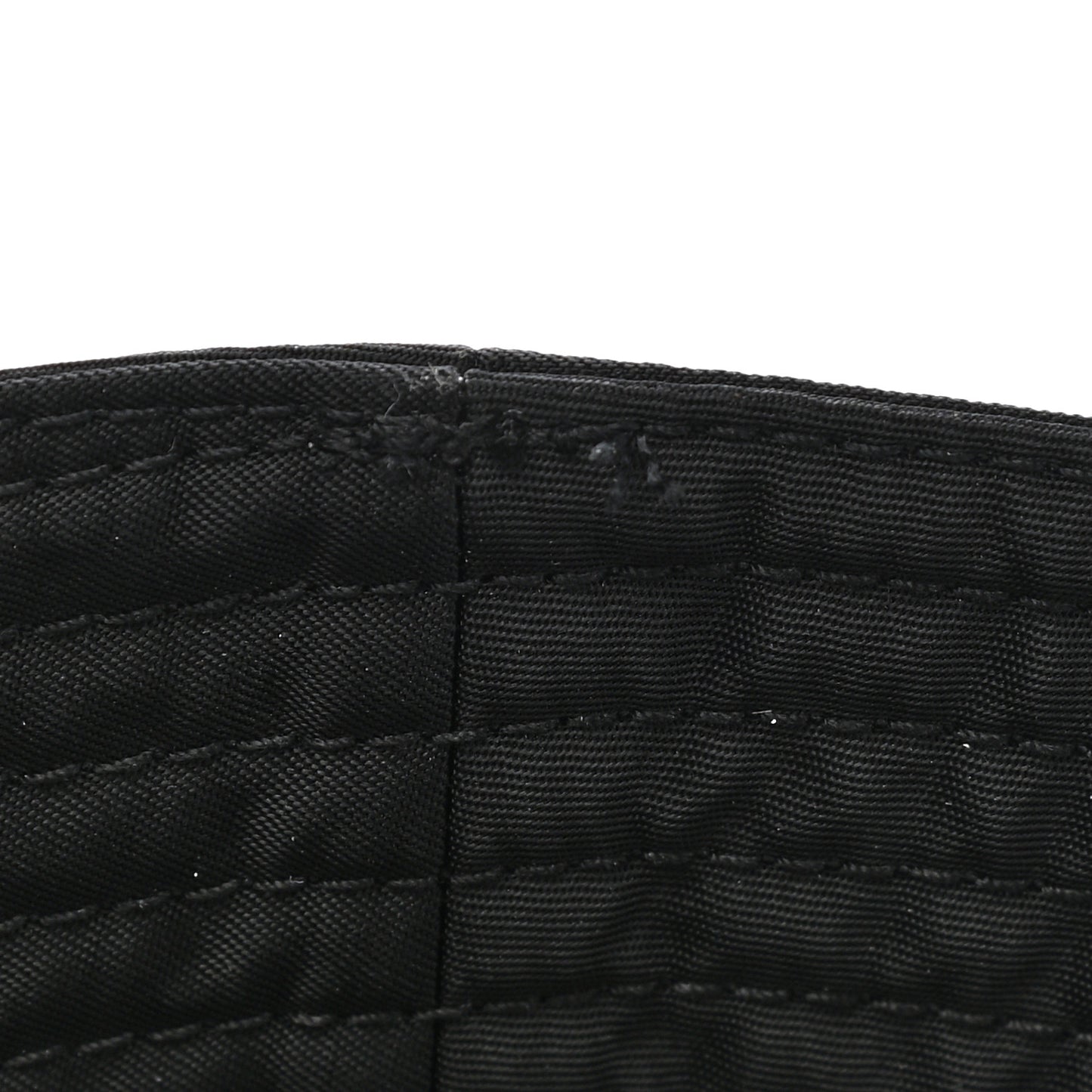 Re-Nylon Metal Triangle Logo Womens Bucket Hat S Black