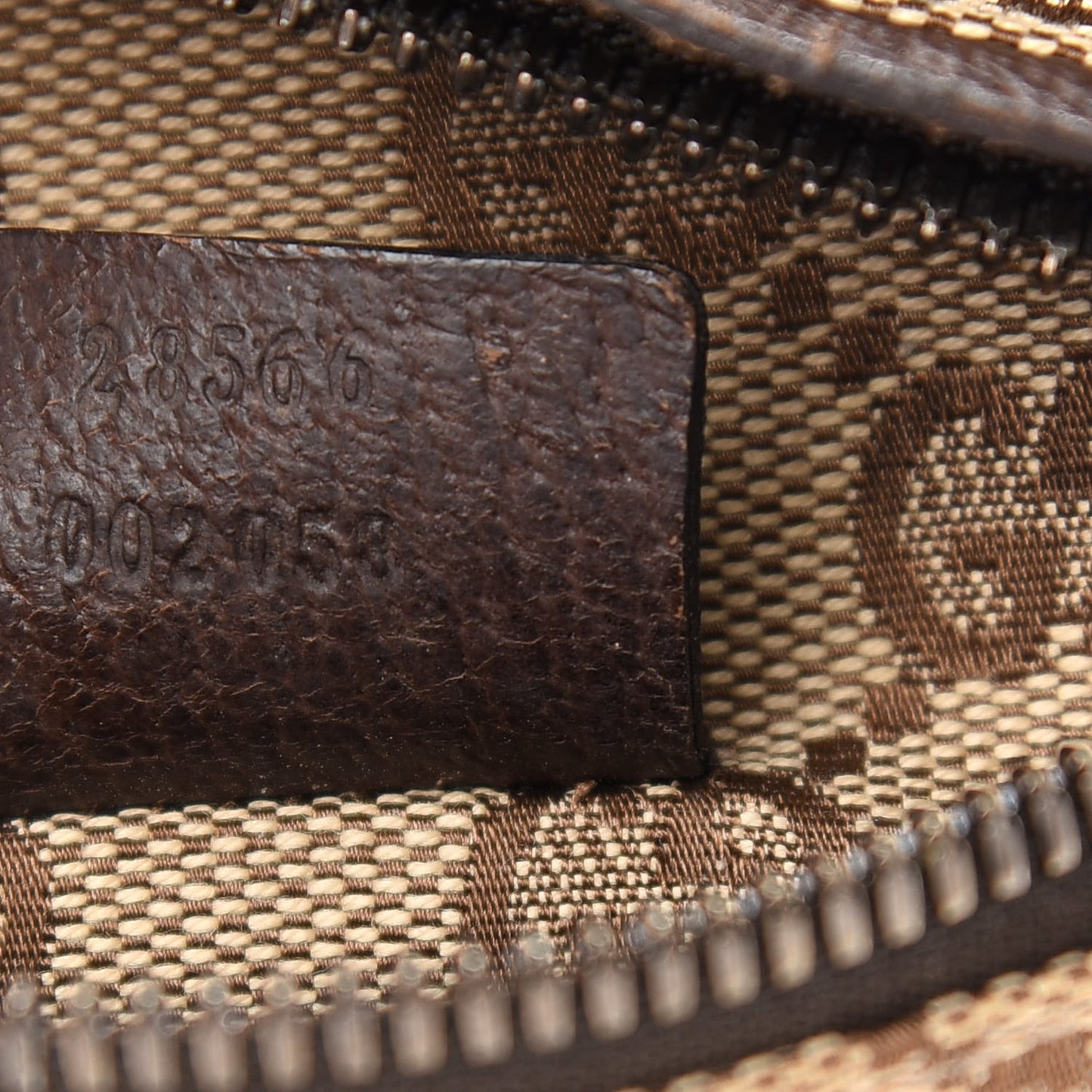 GG Monogram Double Pocket Belt Bag Dark Brown