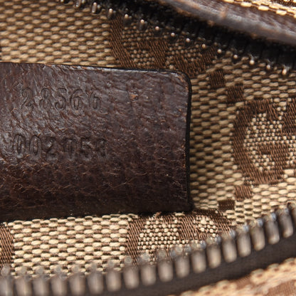Gucci GG Monogram Double Pocket Belt Bag Dark Brown 7 of 9
