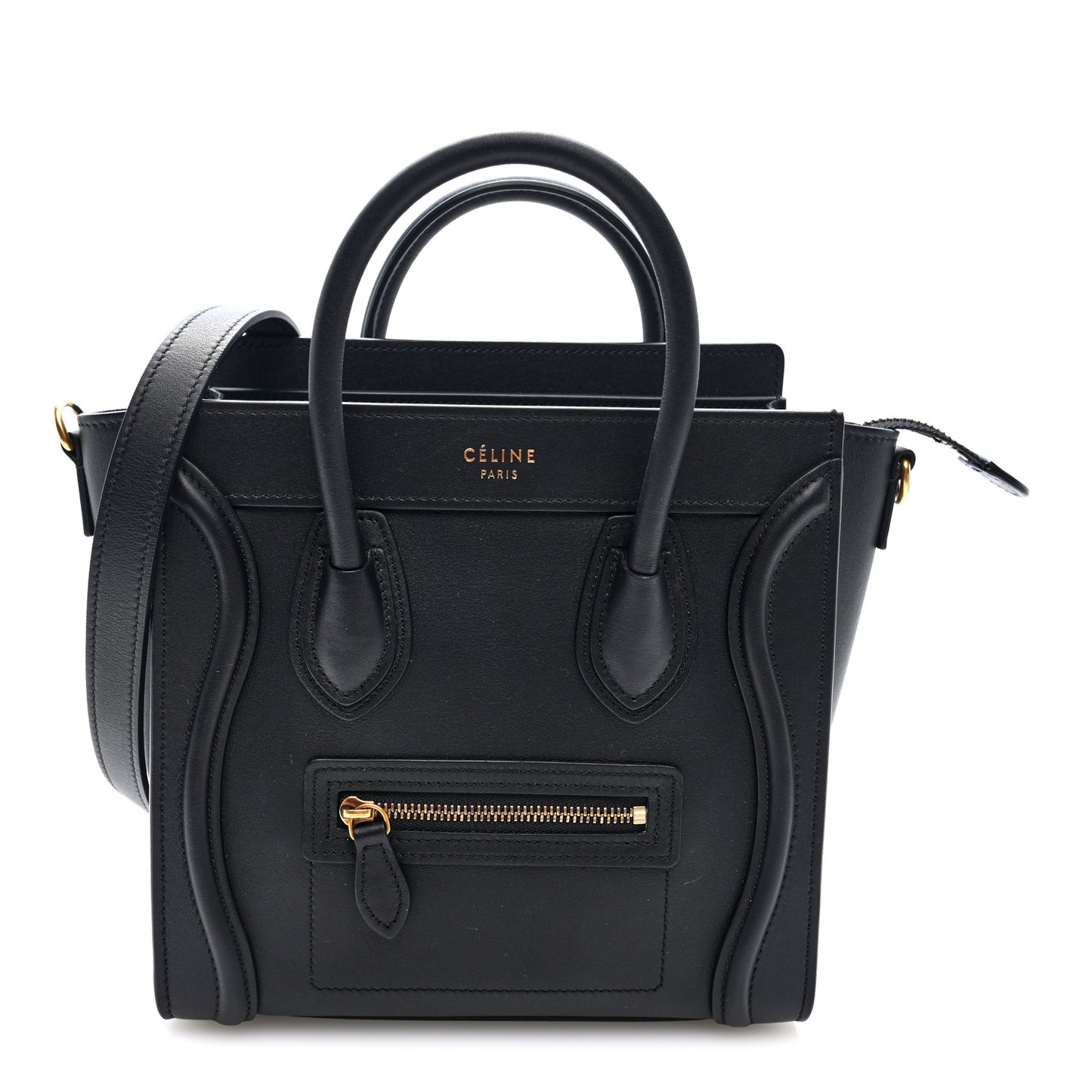 Smooth Calfskin Nano Luggage Black