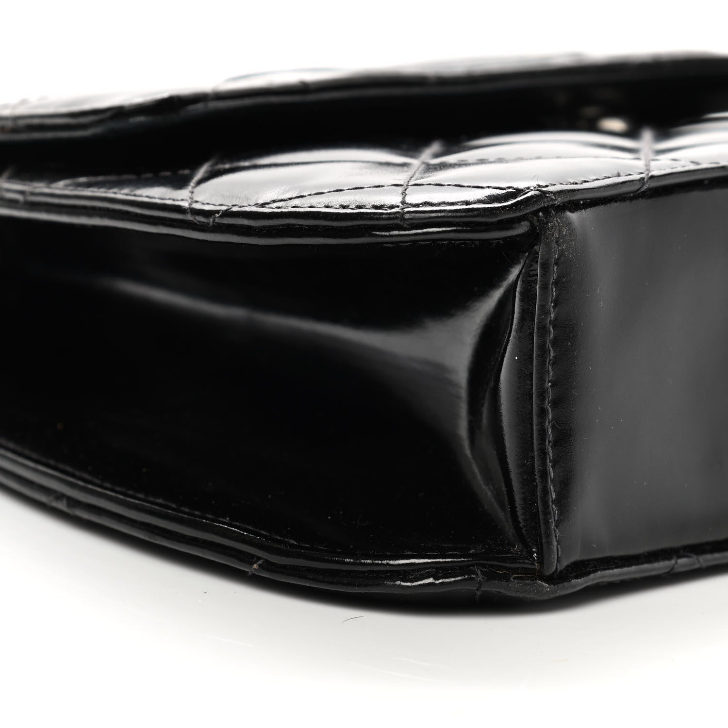 Chanel Glazed Calfskin Quilted Coco ID Chain Bag Black 10 of 15