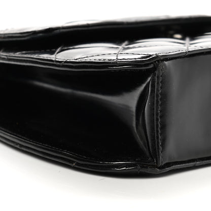 Chanel Glazed Calfskin Quilted Coco ID Chain Bag Black 10 of 15