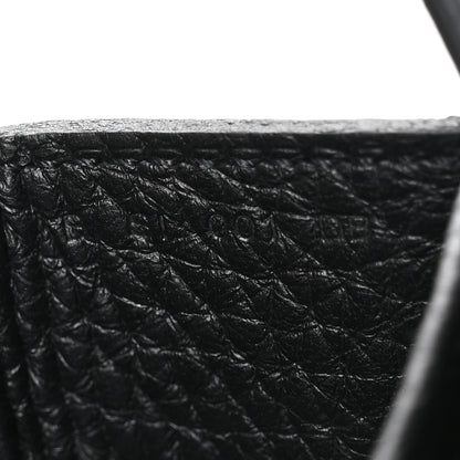 Hermes Taurillon Clemence Halzan 31 Black Black 7 of 11