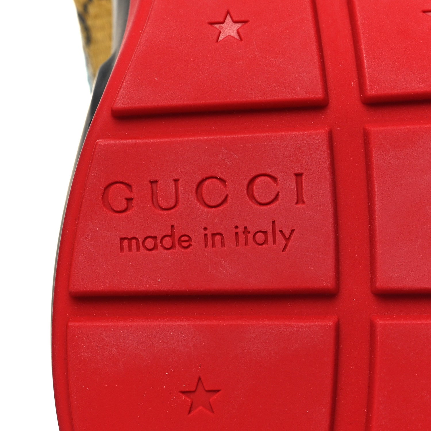 Gucci Monogram Multicolor GG Supreme Monogram Womens Rhyton Sneakers 36.5 Multicolor 6 of 8