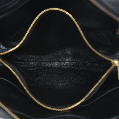 Chanel Lambskin Chevron Quilted Camera Case Black 10 of 10