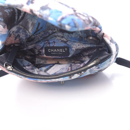 Chanel Canvas Sequin Print Quilted Waist Bag Multicolor 5 of 10