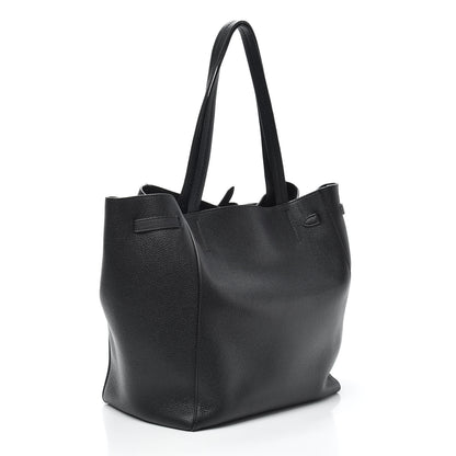 Celine Soft Grained Calfskin Small Belt Cabas Phantom Black 3 of 9