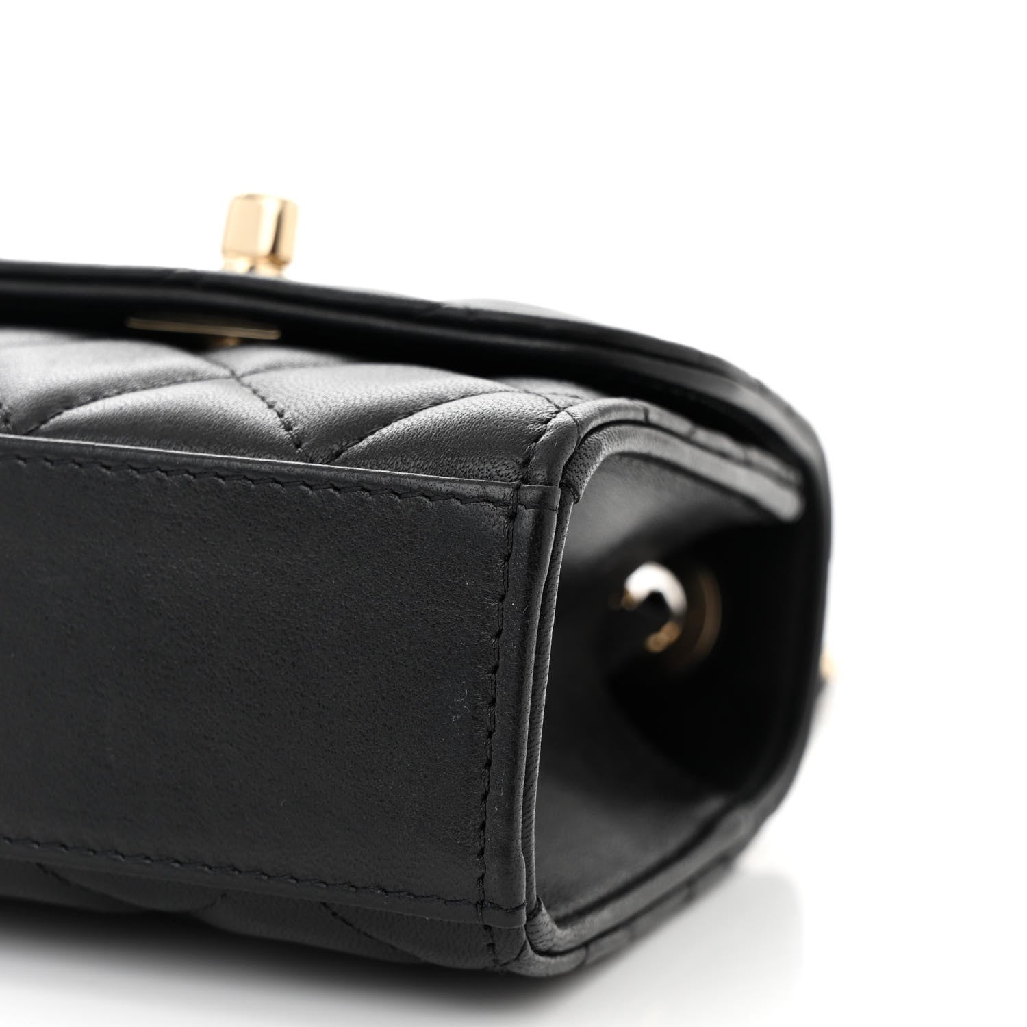 Chanel Lambskin Quilted Mini Trendy CC Chain Wallet Black 10 of 10