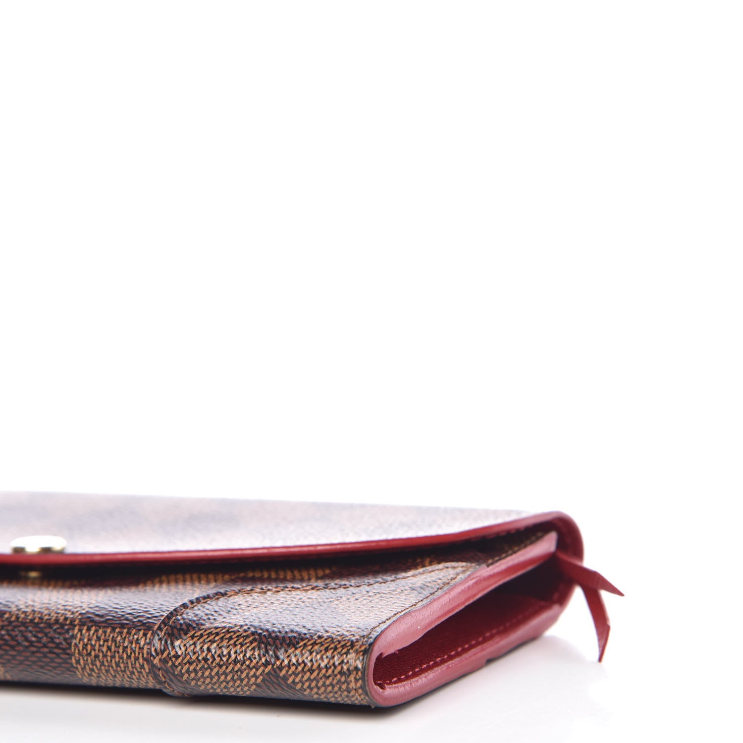 Louis Vuitton Damier Ebene Caissa Wallet Cherry 9 of 11