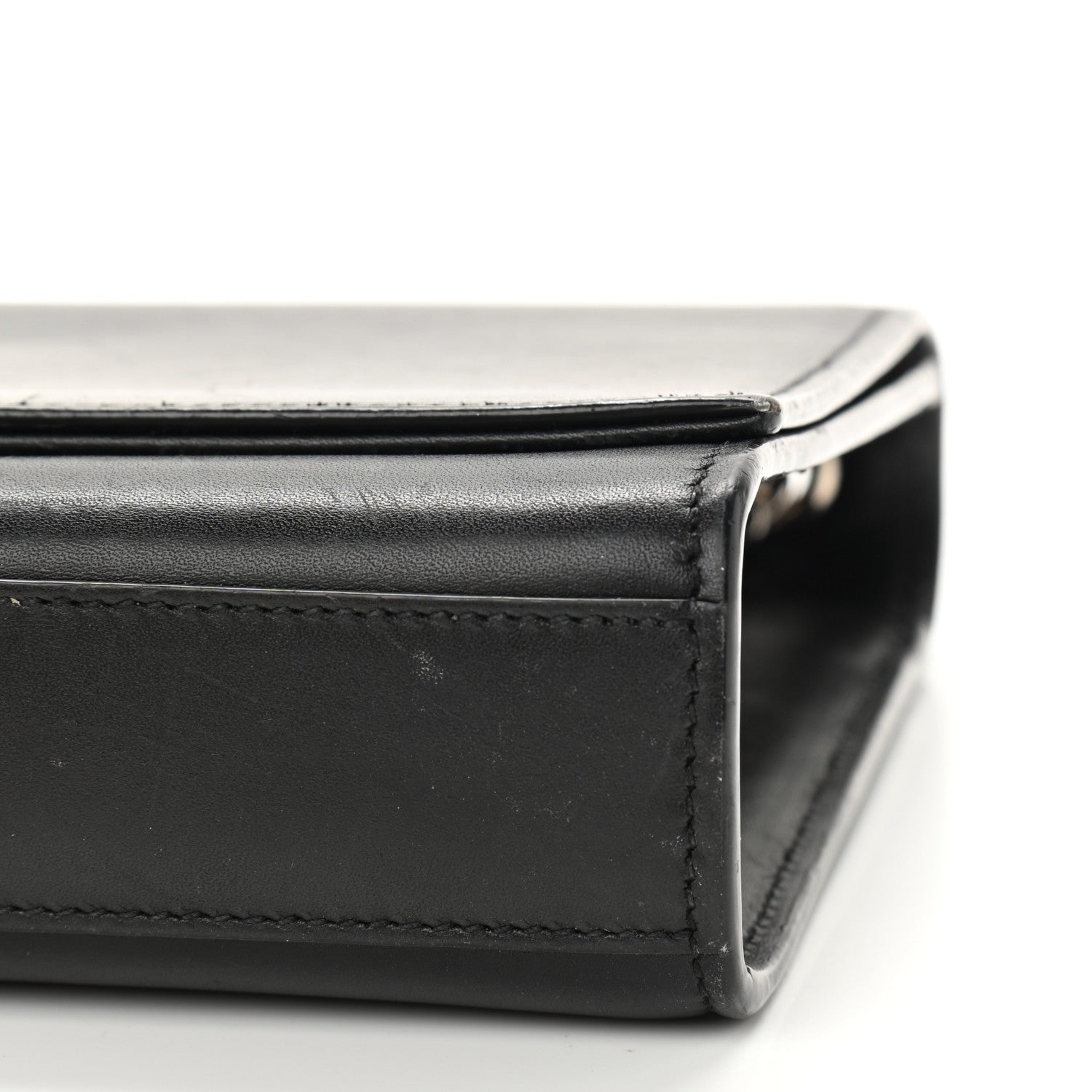 Saint Laurent Smooth Calfskin Medium Classic Monogram Kate Tassel Satchel Black 10 of 12