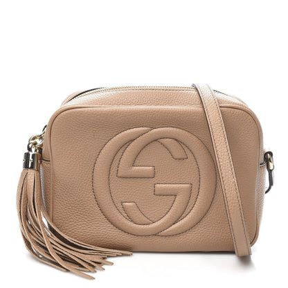 Gucci Pebbled Calfskin Small Soho Disco Bag Camelia 1 of 10