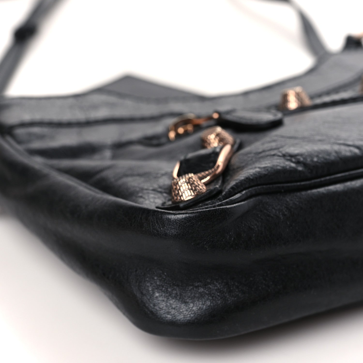 Balenciaga Agneau Giant 12 Rose Gold Hardware Hip Black 8 of 9