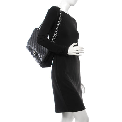 Chanel Caviar Quilted Maxi Single Flap Black 2 of 9