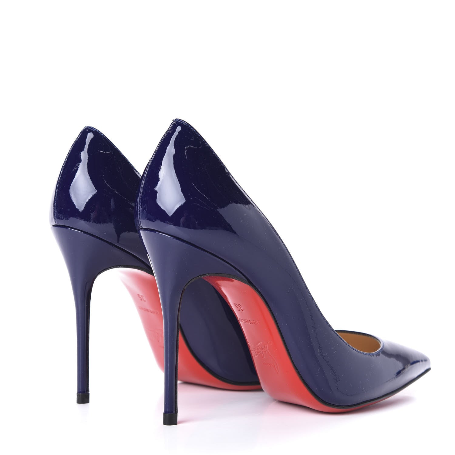 Christian Louboutin Patent Decollete 554 100 Pumps 35 Purple Pop 4 of 9