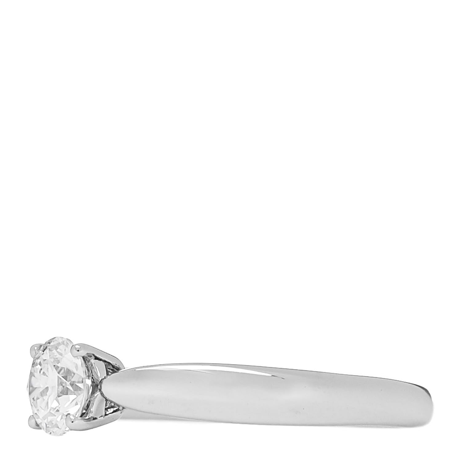Tiffany Platinum Diamond .35ct Harmony Solitaire Engagement Ring 47 4 3 of 6