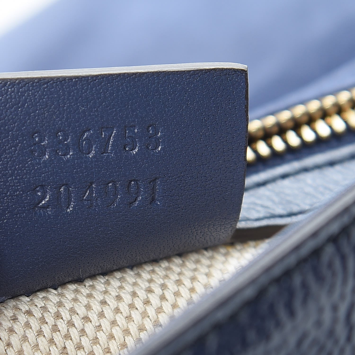 Gucci Soft Patent Medium Soho Clutch Uniform Blue 7 of 7