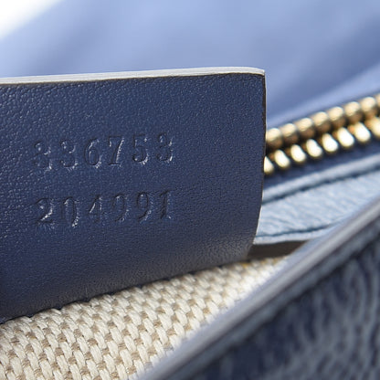 Gucci Soft Patent Medium Soho Clutch Uniform Blue 7 of 7