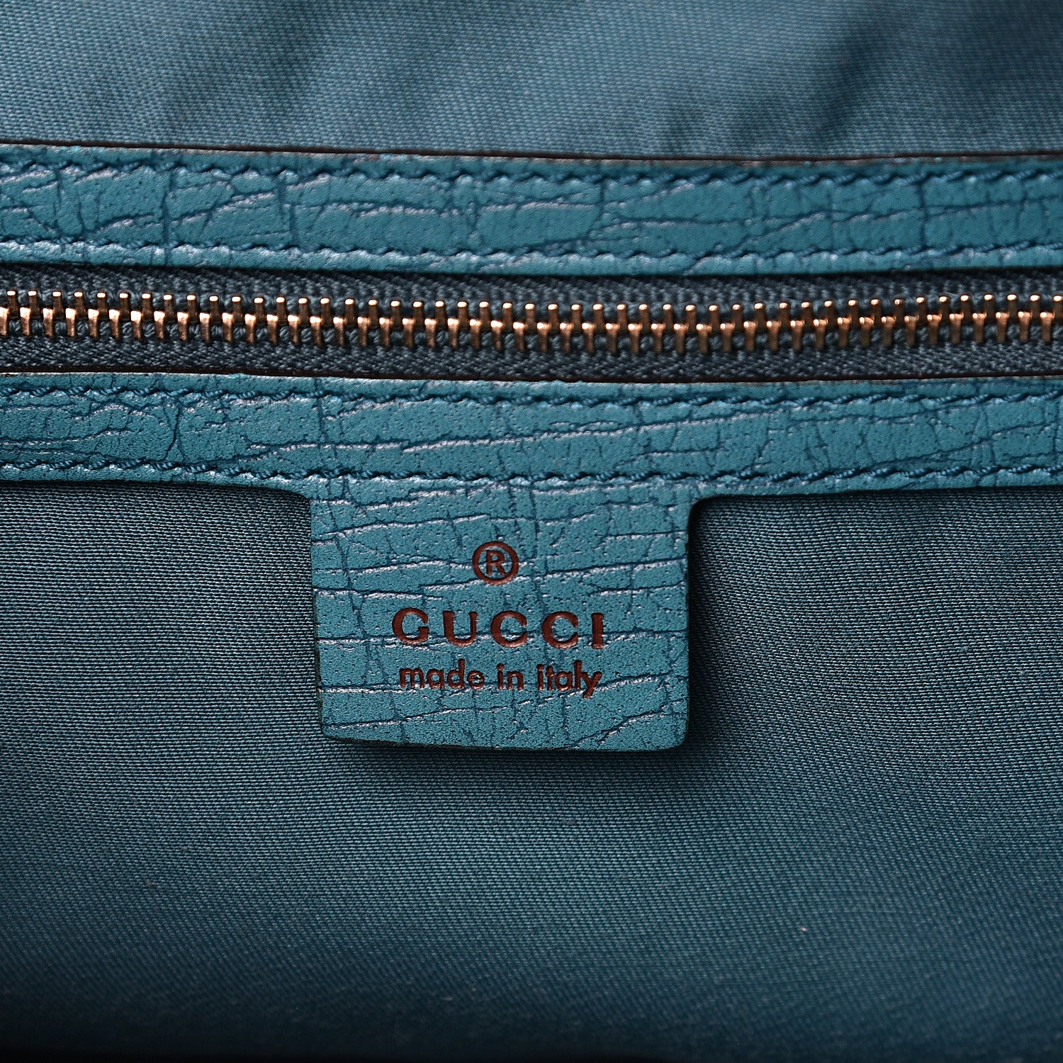 Gucci Monogram Horsebit Chain Satchel Blue 6 of 14