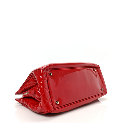 Chanel Vinyl Lipstick Ligne Tote Red 4 of 11