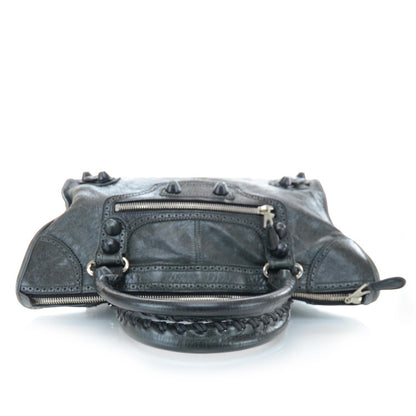 Balenciaga Agneau Giant Brogues Hardware Work Evergreen 4 of 9