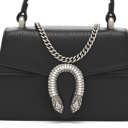 Gucci Dollar Calfskin Crystal Mini Dionysus Top Handle Bag Black Crystal 8 of 10