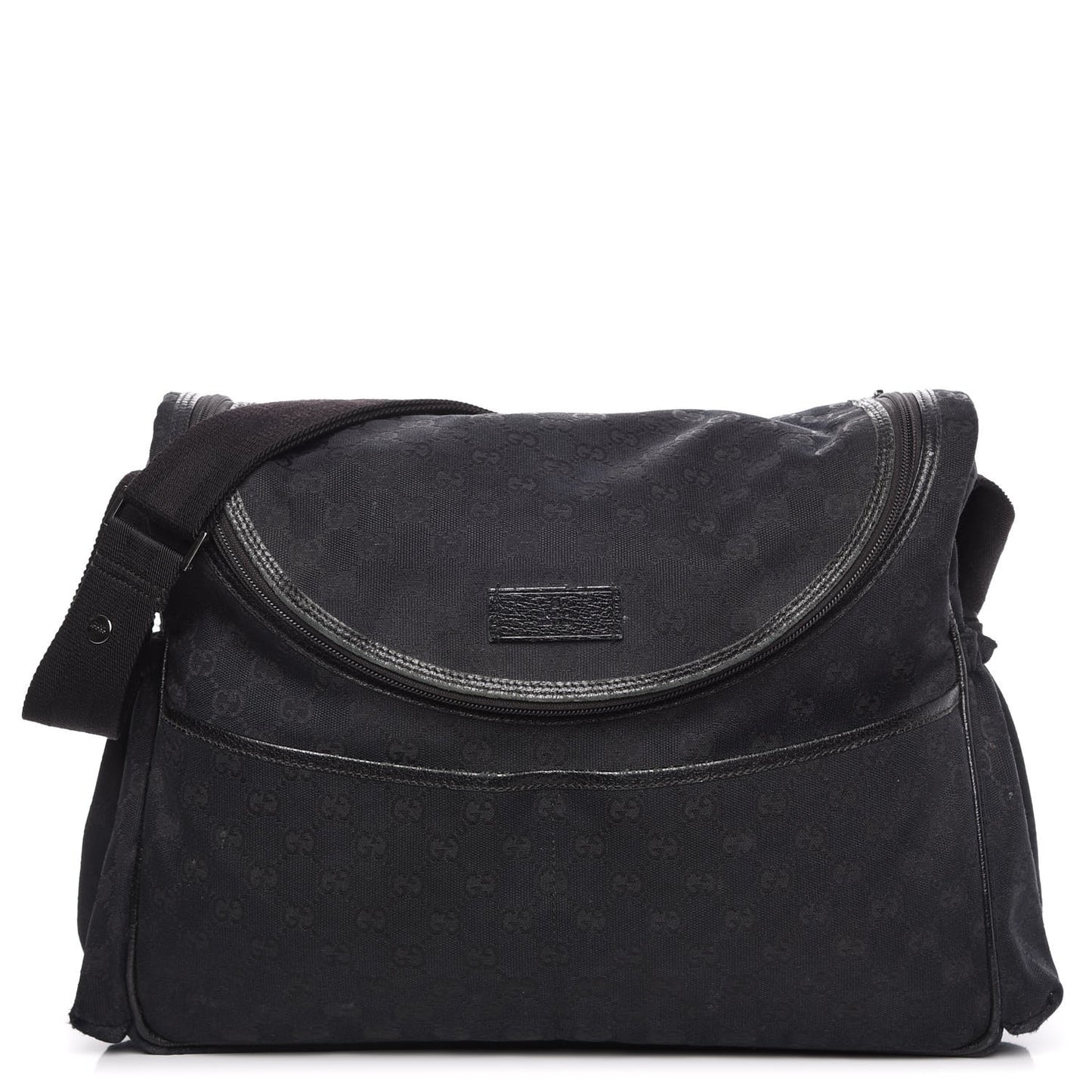 Monogram Large Diaper Bag Black