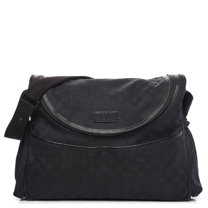 Gucci Monogram Large Diaper Bag Black 1 of 22