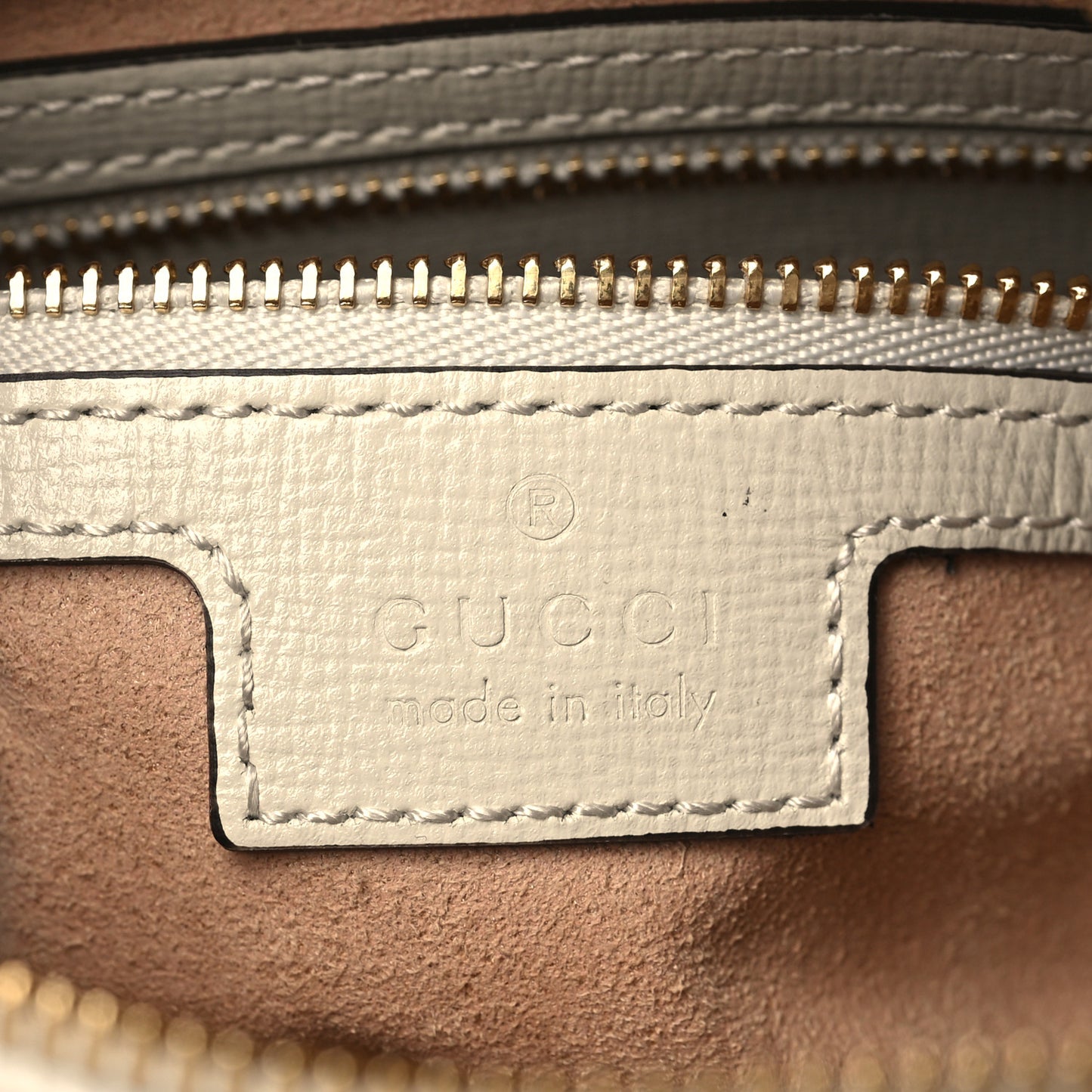 GG Supreme Monogram Small Horsebit 1955 Shoulder Bag Beige Mystic White