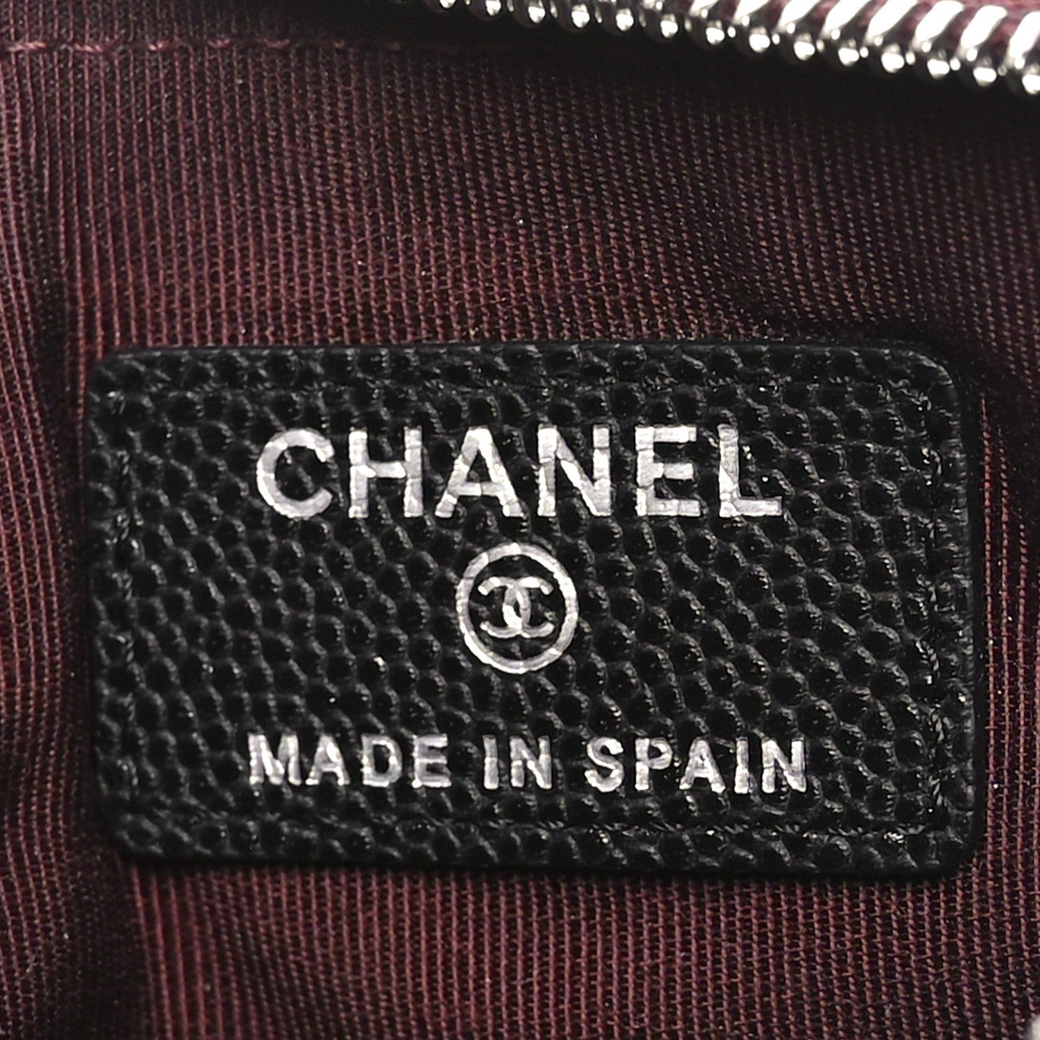 Chanel Caviar Quilted Small Cosmetic Case Black 7 of 9