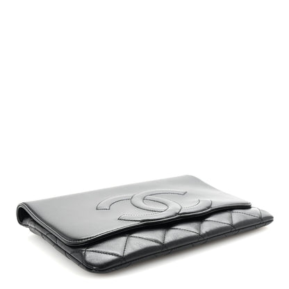 Chanel Goatskin Quilted Timeless CC Clutch Black 4 of 7