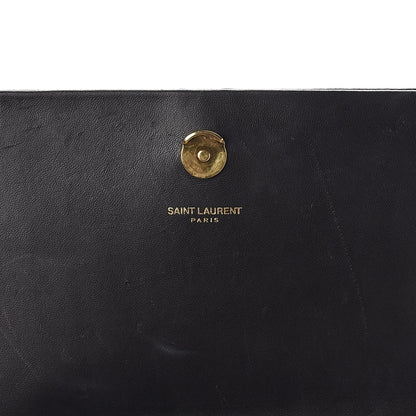 Saint Laurent Suede Medium Classic Monogram Kate Tassel Satchel Black 6 of 9