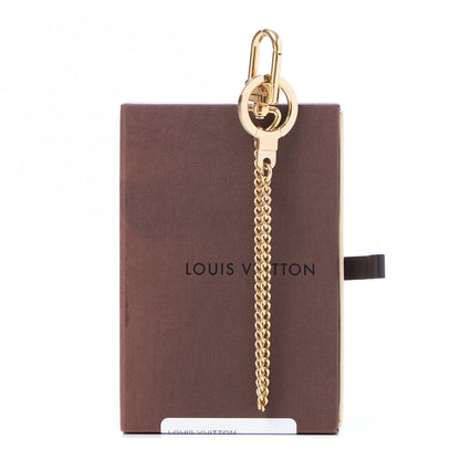 Louis Vuitton Metal Pochette Extender Key Ring Chain Gold 5 of 5