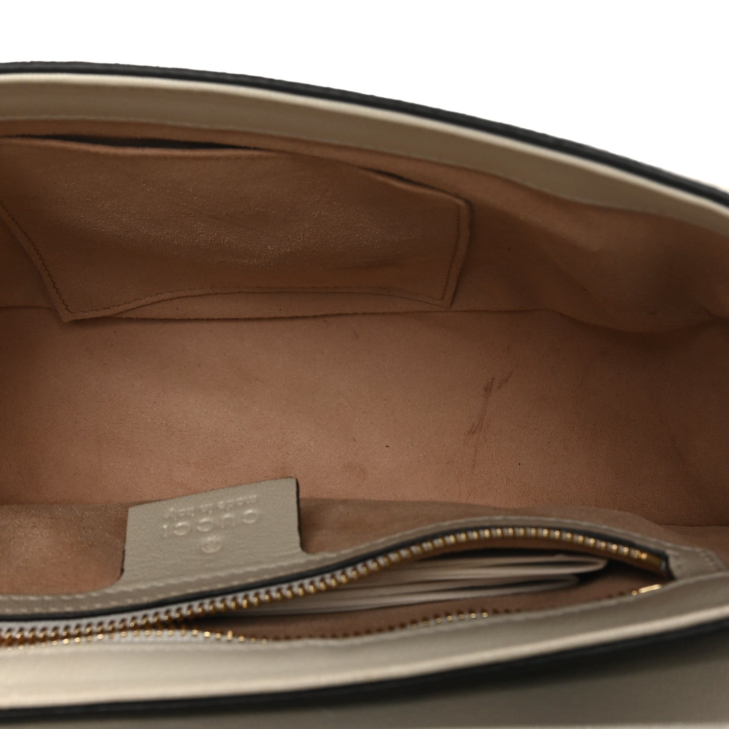 Gucci GG Supreme Monogram Calfskin Small Padlock Messenger Shoulder Bag Beige Mystic White Sun Oil 5 of 10