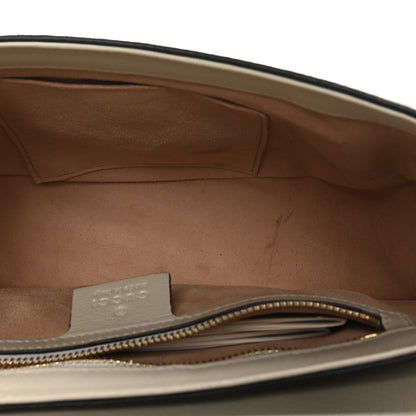 Gucci GG Supreme Monogram Calfskin Small Padlock Messenger Shoulder Bag Beige Mystic White Sun Oil 5 of 10