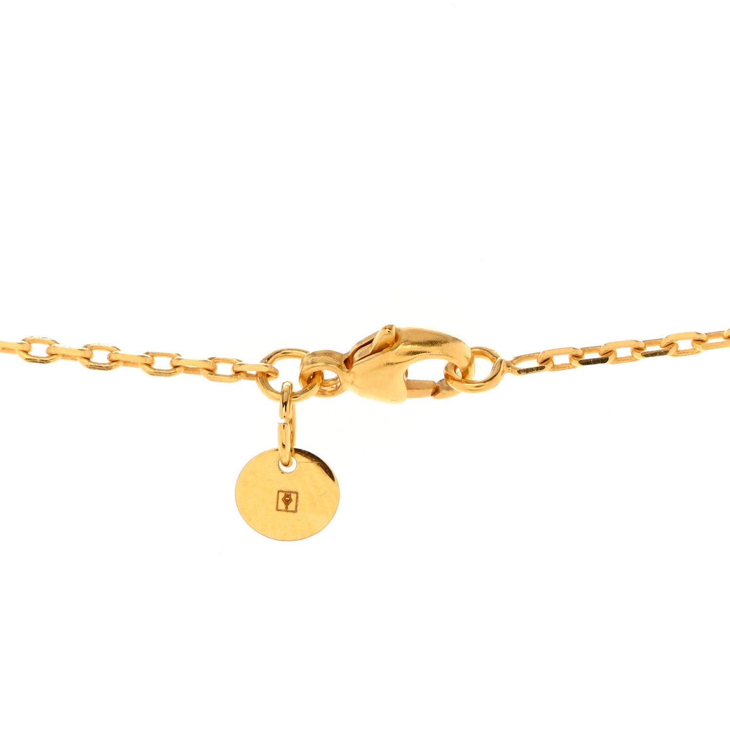Hermes Gold Plated Swift As De Coeur Necklace 6 of 7