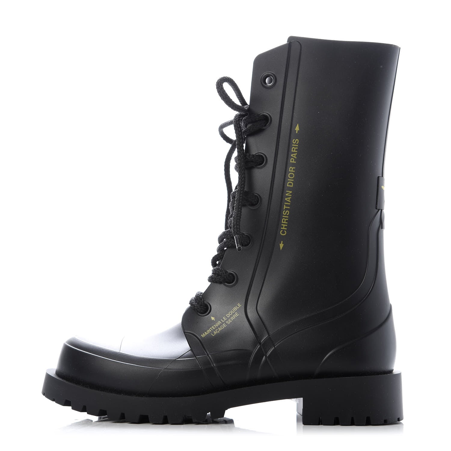 Christian Dior Rubber Diorcamp Low Boots 36 Black 1 of 8