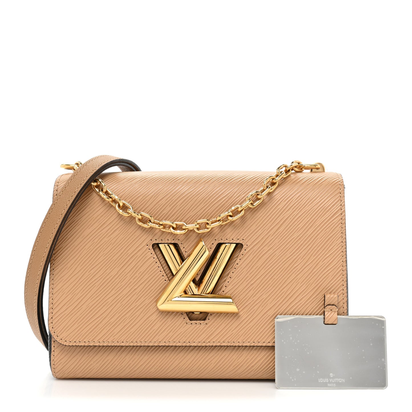 Epi Twist Shoulder Bag MM Camel