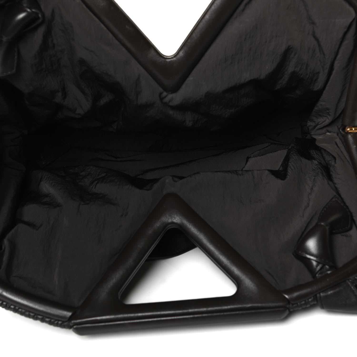 Bottega Veneta Lambskin Knit Small The Point Triangle Bag Black 6 of 12